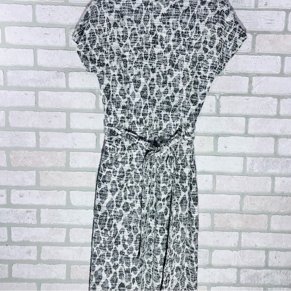 Anthropologie Dolan Left Coast Taleen Textured Leopard Print Midi Dress Size S - Picture 14 of 16